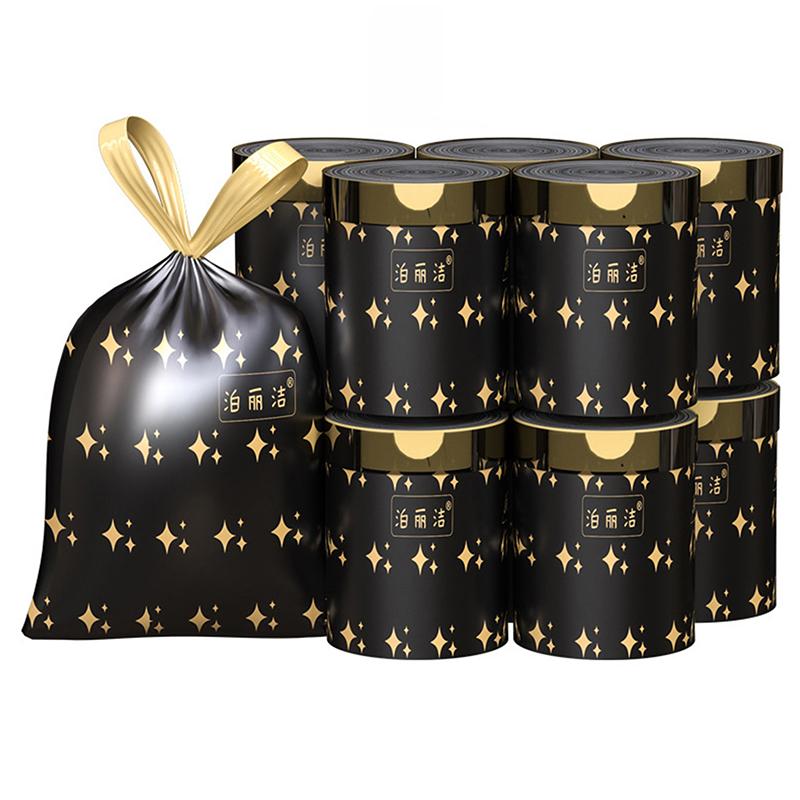 15/100 шт кухонные бытовые мусорные мешки на шнурке, мусорные мешки на шнурке 4 галлона прочные мусорные мешки на шнурке