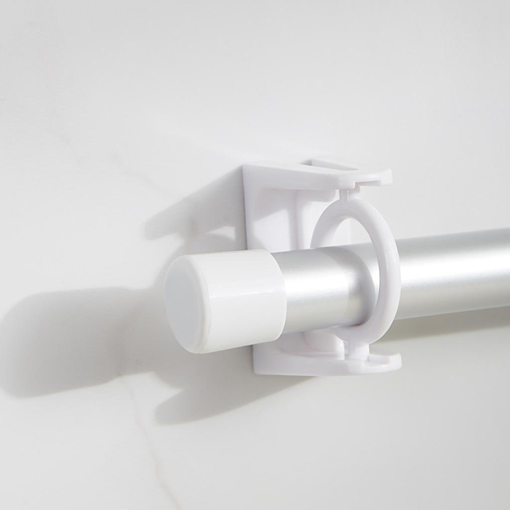 2 шт. вращающихся на 360 градусов самоклеящихся держателей для карнизов для штор настенные кронштейны для драпировки прозрачный пластиковый крючок