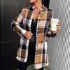 Plaid Print Women’s Casual Button-Down Shirt Jacket
