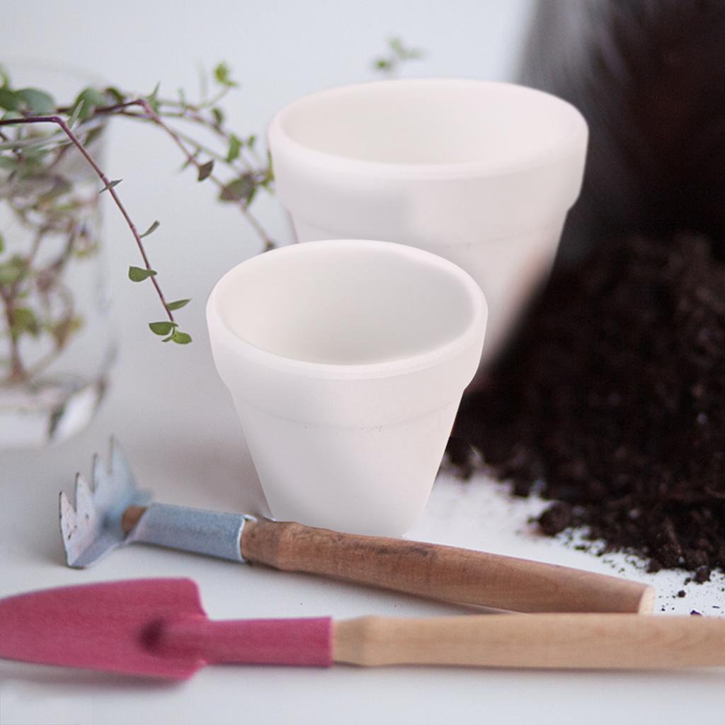 20 шт. 5,5 см WeißEr Tontopf FüR Pflanze Терракотовый Pflanztopf Mit Drainageloch Topf WeißE Terrakotta-TöPfe SukkulententöPfe Klei