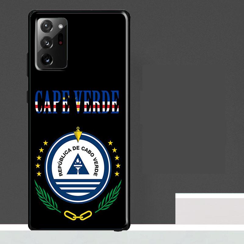 Cape Verde Flag Coat of Arms Case For Samsung Galaxy S24 Ultra S23 S22 S21 S25 Ultra S9 S10 S20 Plus S25 FE Phone Cover