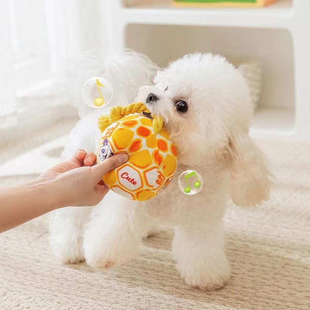 VerdeVilla Dog Toys for Small Dogs, Interactive Dog Toys Squeaky Dog Ball Toys Rope Plush Toys Soft Stuffed Dog Toys Dog Chew