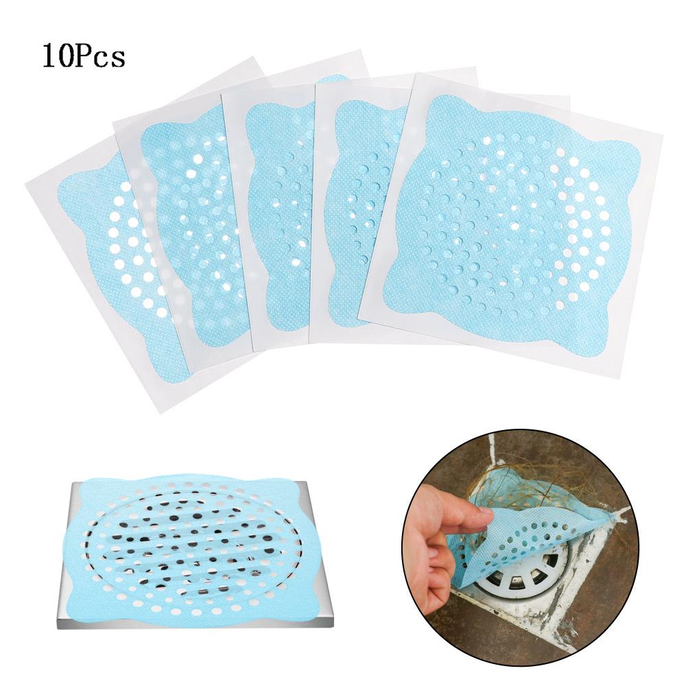 Kitchen Shower Easy To Install Disposable Floor Drain Cover Mesh Stickers Bath Hair Catcher Filter