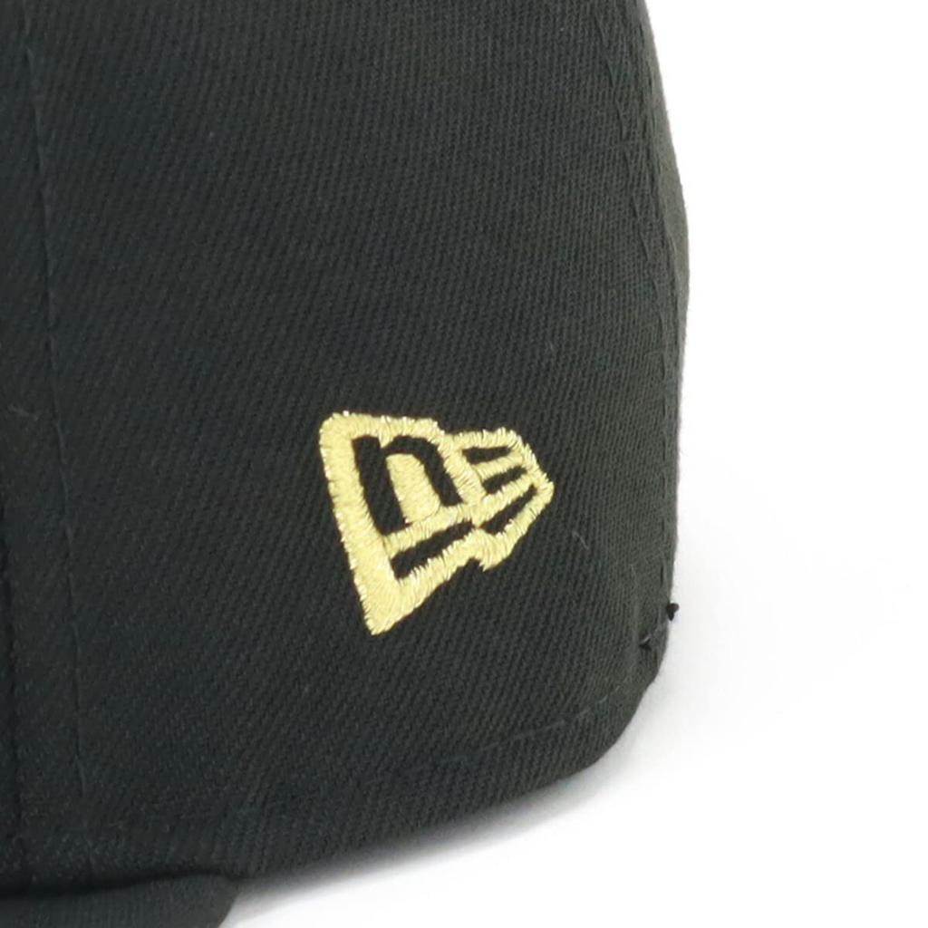 New Era Кепка 59FIFTY Однотонная Базовая Черный Золотой Размер 7 5/8 5950 BASIC BLK MGLD 25J