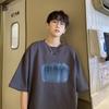 Мужская модная футболка с круглым вырезом и короткими рукавами с принтом для лета, свободный повседневный топ