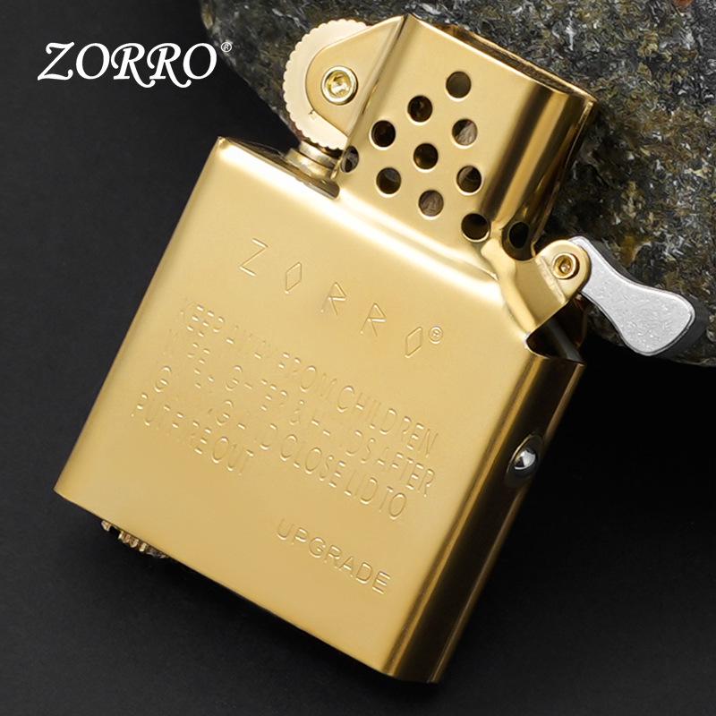 Ветрозащитная керосиновая зажигалка ZORRO Z910S, реплика 1941 года, со сменным баком и огнивом второго поколения