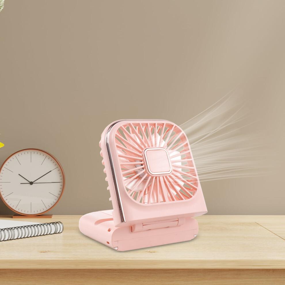 Grusce Portable Mini Handheld Fan 3000mAh Rechargeable Battery Operated Personal Fan with Power Bank Function Lanyard 4 Speed Foldable