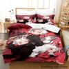 Комплект постельного белья Helltaker Single Twin Full Queen King Size Bed Set Aldult Kid Bedroom Duvetcover Sets Anime Parure de lit Bed
