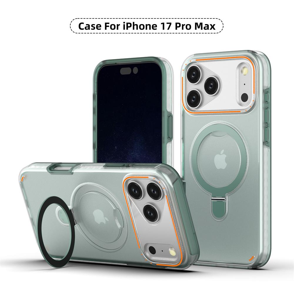 Magnet Folding Magnetic Stand Dual Layer Phone Case For iPhone 17 16 15 14 13 12 Pro Max 11 Air Shockproof Bumper Cover
