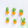 Room Home Decoration Succulent Potted Refrigerator Magnet Simulation Cactus Magnetic Stickers
