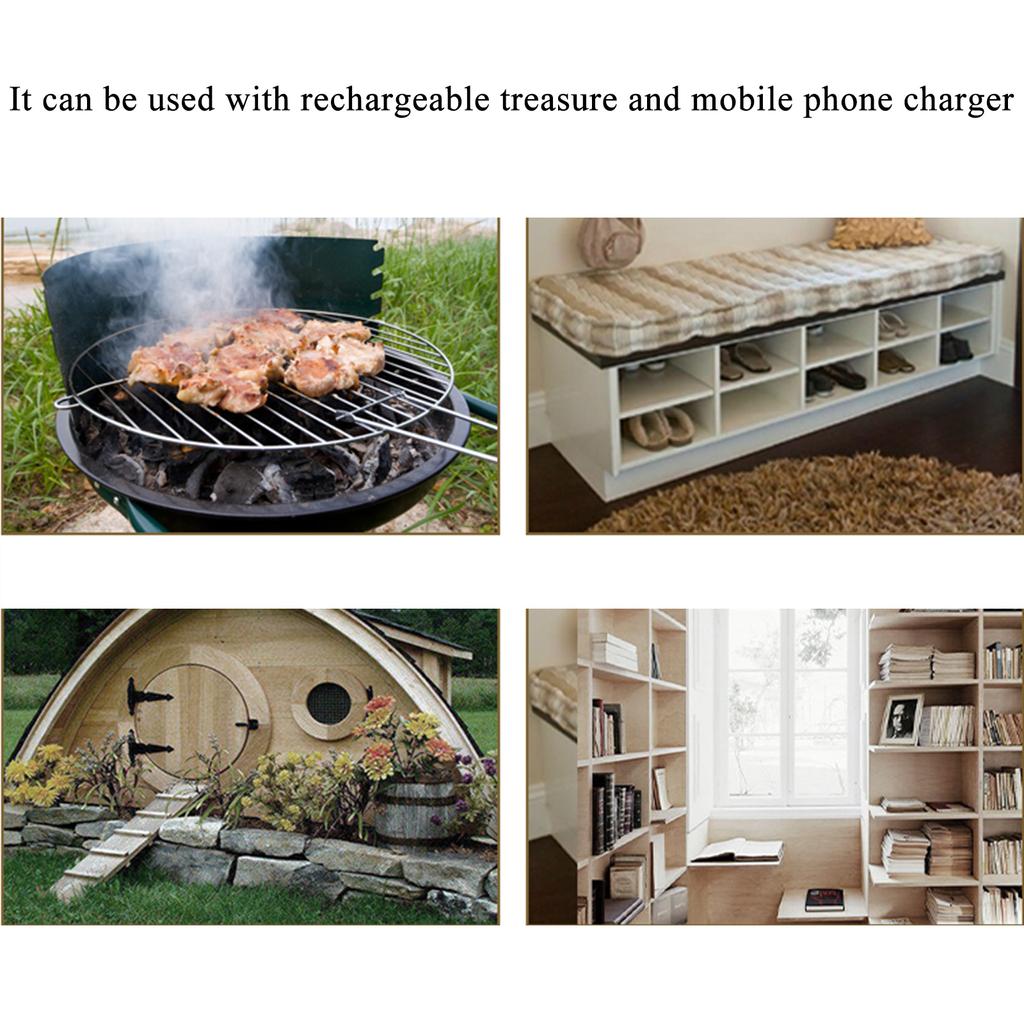 5V USB Powered Electricity BBQ Fan Barbecue Fire Starter 3 Speed 3W 6300rpm Grill Cooking Air Blower 50mm Exhaust Fan