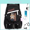 Backpack Capacity Large With Letter Print Design And Usb For Teens