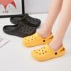 Hole Shoes Girls Summer Trend New Outdoor Wear Soft Bottom Beach Bag Head Sandals Half Slippers Men and Women