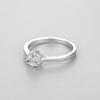 Tancise Classic 925 Sterling Silver  Zircon Ring Ladies Jewelry Wedding Promise Party Gift