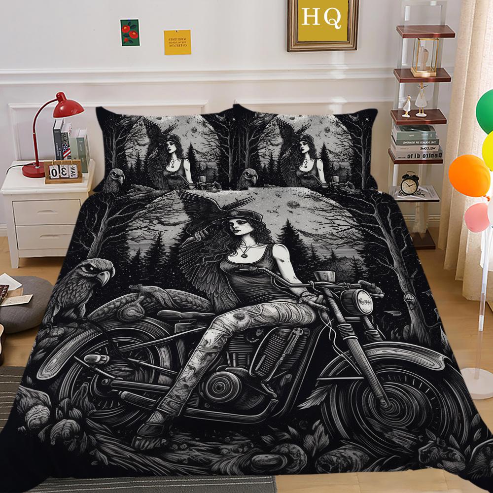 Красота черепа Покрывала с принтом Queen Twin Size Одеяло из микрофибры Набор для женщин и мужчин Модная постельная одежда