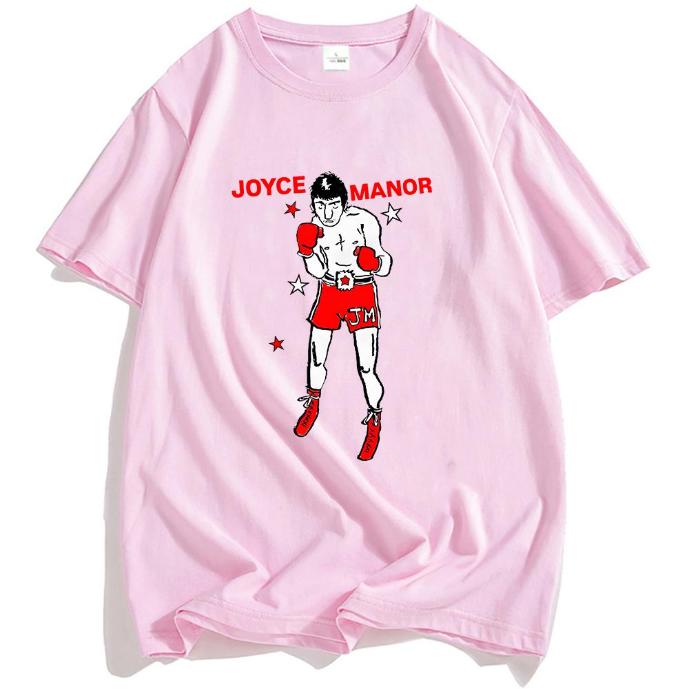 Футболки с принтом боксеров Группа JOYCE MANOR Графическая футболка Хлопковая футболка с коротким рукавом Унисекс