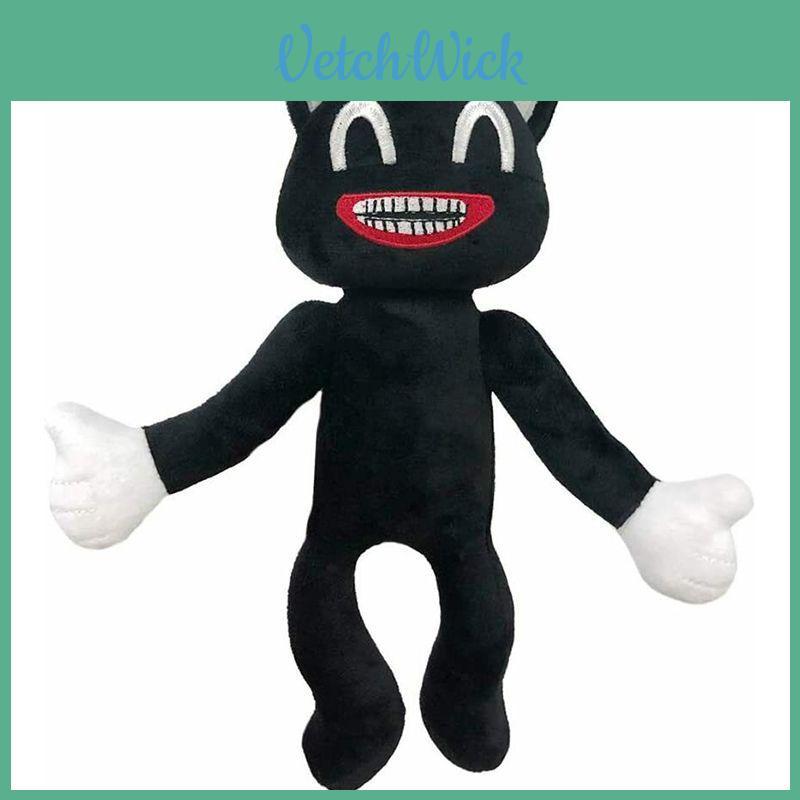 Soft And Cuddly Black Cartoon Cat Plush Toy Ideal For All Ages Holiday Gifts