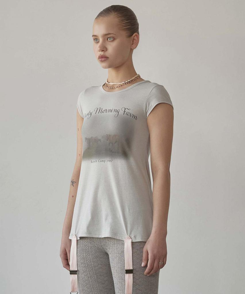 SCULPTOR Ranch Lingerie Tee Туманно-голубой