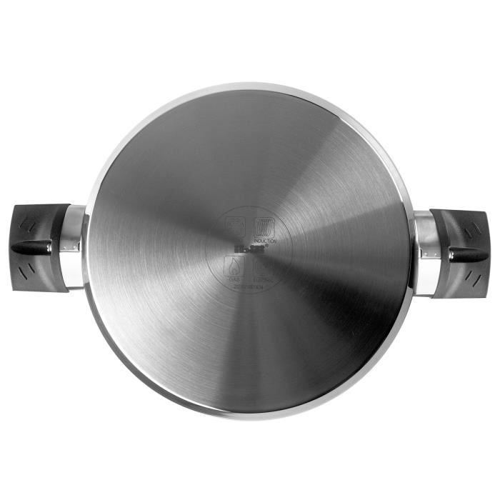 IBILI Svea - Сотейник с крышкой (28 см) - Нержавеющая сталь / Ручки из бакелита