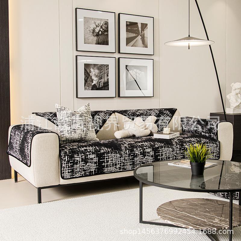 New Sofa Cushion Thickened Non-Slip Seat Cushion In Autumn And Winter, Simple Modern Living Room Sofa Cover Cover Cloth Towel