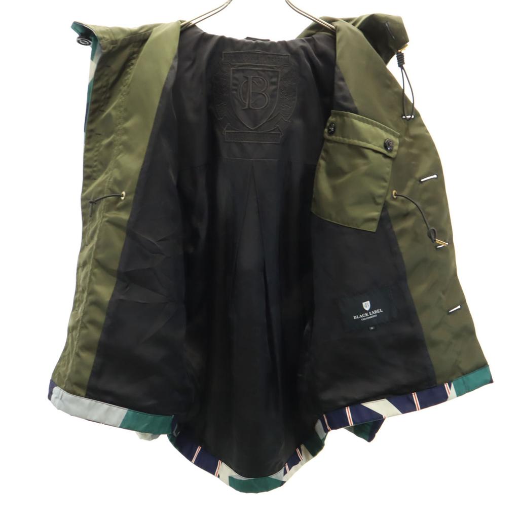 BLACK LABEL CRESTBRIDGE Geometric Pattern Mountain Parka M Navy Jacket Men's Used
