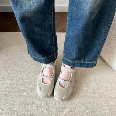 Весенние новые балетки на платформе с функцией увеличения роста, туфли Мэри Джейн на липучке, цветные, повседневные, женские туфли-лодочки