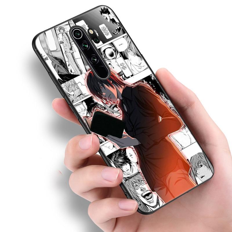 Силиконовый чехол для телефона с аниме Манга Death Note Ryuk для Xiaomi Redmi Note 11 10 9 8 Pro 11T 10T 10S 9S 8T 9 9A 9C 9T, черный чехол