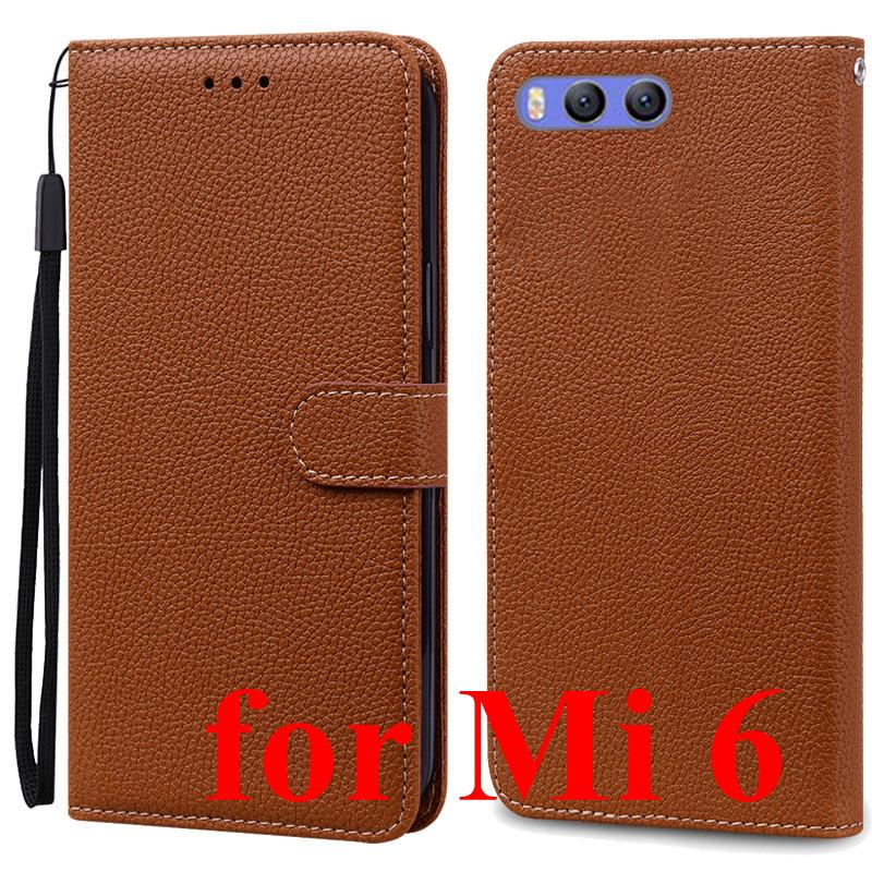 Mi 6 Case For Xiaomi Mi 6 Case Redmi 6 Leather Wallet Flip Case For Xiaomi Redmi 6 Mi6 Phone Case Redmi6 Cover Fundas Shell Bags