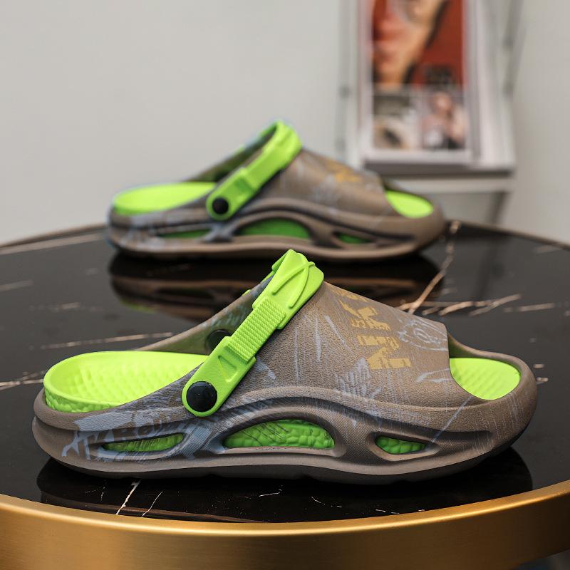 Fashion Men's Slippers Summer Wear 2025 Thick Bottom Sandals Leisure Sports Non-slip Soft Sole Outdoor Breathable Beach Sandals for Men