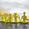5 шт. Статуэтки Поза Девочки Скульптуры Женщины Медитирующие Фигурка Украшение Орнамент Декор