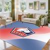 LOSC Lille FC Design Crystal Velvet Rug Soft Decorative Mat for Bedroom Entrance