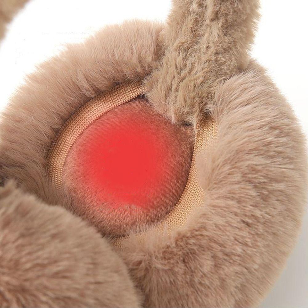 Portable Plush Earmuffs Cold Protection Ear Warmer Outdoor Faux Fur Ear-Muffs For Women man