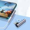 Адаптер USB Type-C на 3,5 мм для наушников, Угловой адаптер USB C для наушников, Портативный проводной гарнитур HIFI, Конвертер Type C