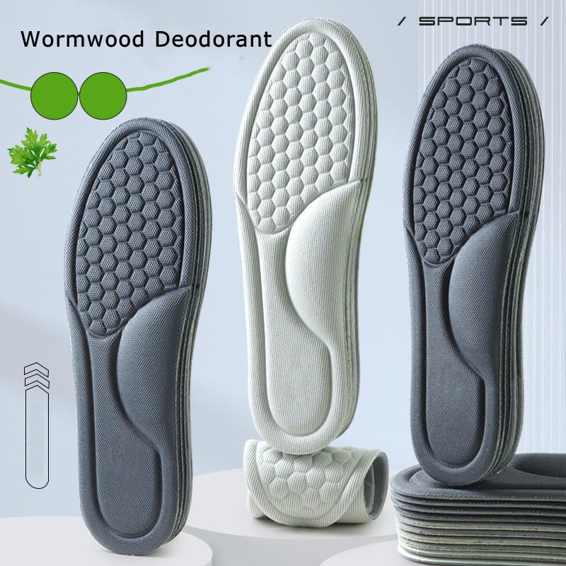 NO.8 1Pair Sport Insoles for Shoes Sweat-Absorbing Breathable Deodorant Insole for Feet Growing Sole Sponge Massage Shoe Inserts Pads