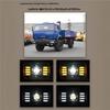 Светодиодная фара KAMAZ сверхяркая в сборе: 4 ближних света и 6 дальних светов