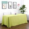 Premium Solid Color Tablecloth Wedding Hotel Dining Long Rectangle Table Cover Anti-Slip Stain Resistant Decorative Linen Look