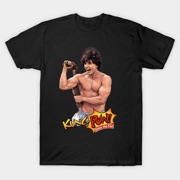 Азиатский размер Хлопковая унисекс футболка Футболка с принтом Kung Pow - Enter The Fist Футболка Печать без вырезания Обычная посадка