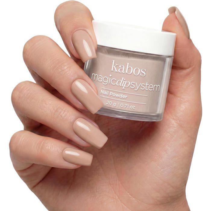 Kabos Magic Dip System Dipping Powder Poudre Acrylique Beige pour Ongles 007 Beige 20 g