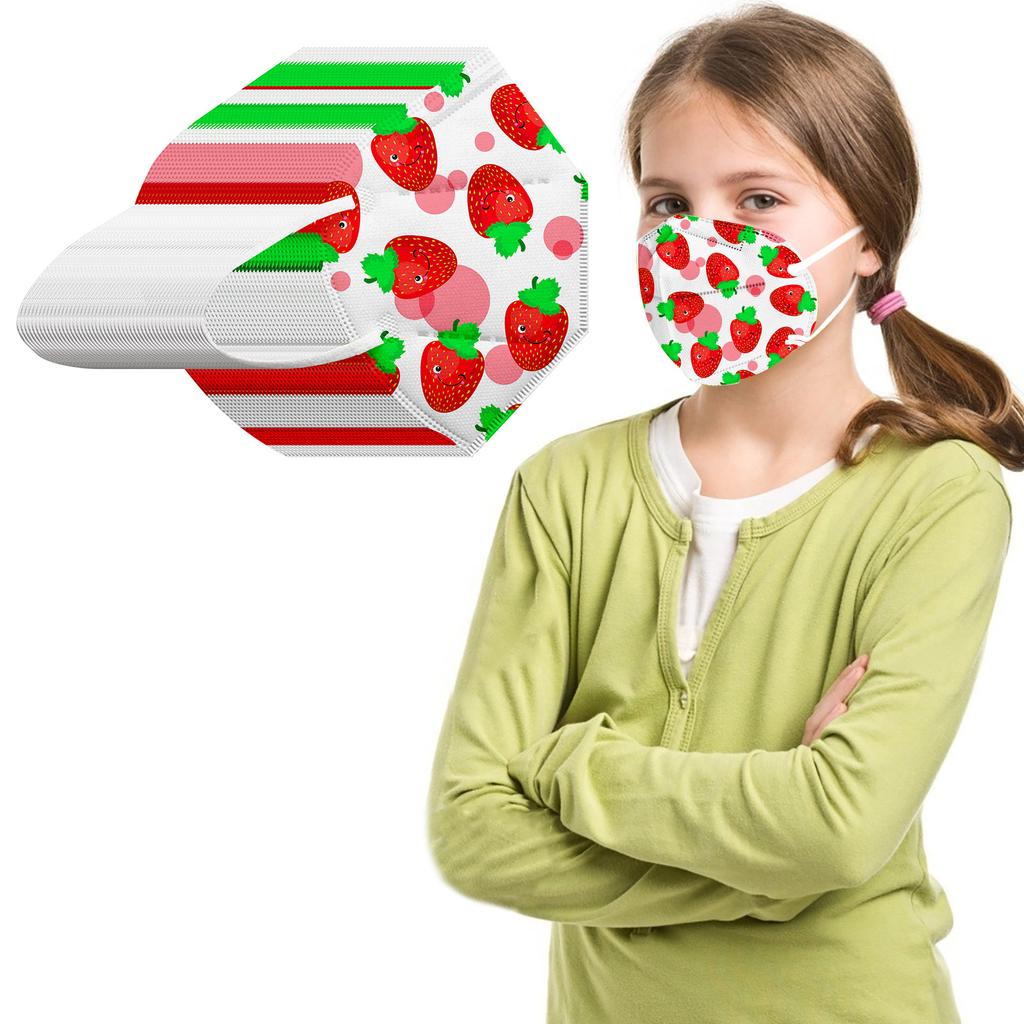 Children's Fruit  Series Printed Face Mask 5-layer Daily Protective Breathable Face Mask