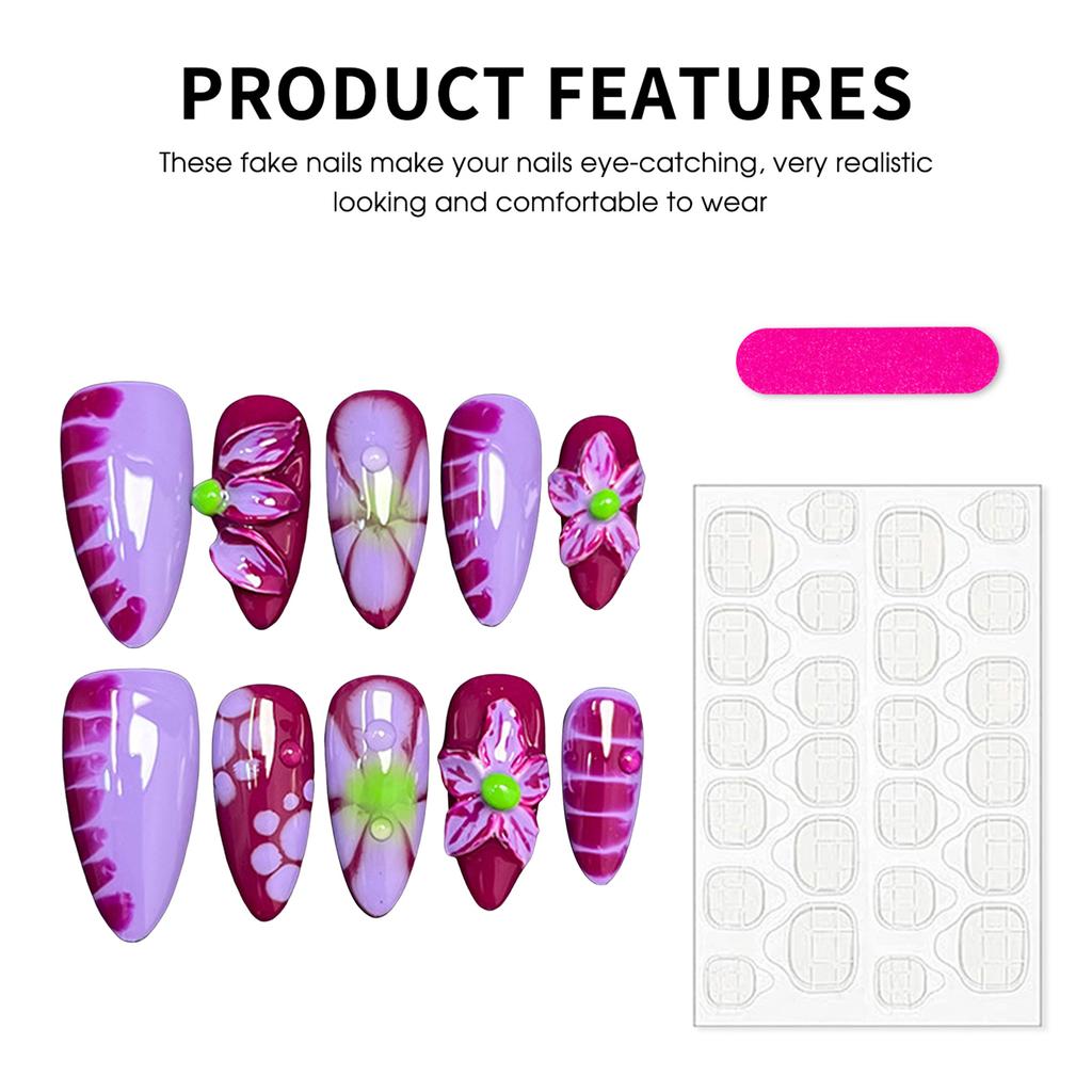 10PCS Glossy Mauve Press on Nails Natural Unbreakable Nail Simple Wear for Shopping Traveling Dating