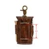TOURBON Vintage Golf Ball Bag Pouch Divot Tool Holder Tee Holder 2 Ball Leather Waist Golf Carrier