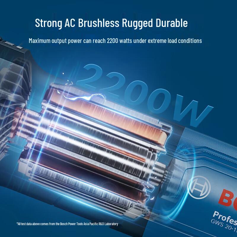 Bosch GWS 20-150 BS Heavy-Duty Angle Grinder CN plug (adapter included)