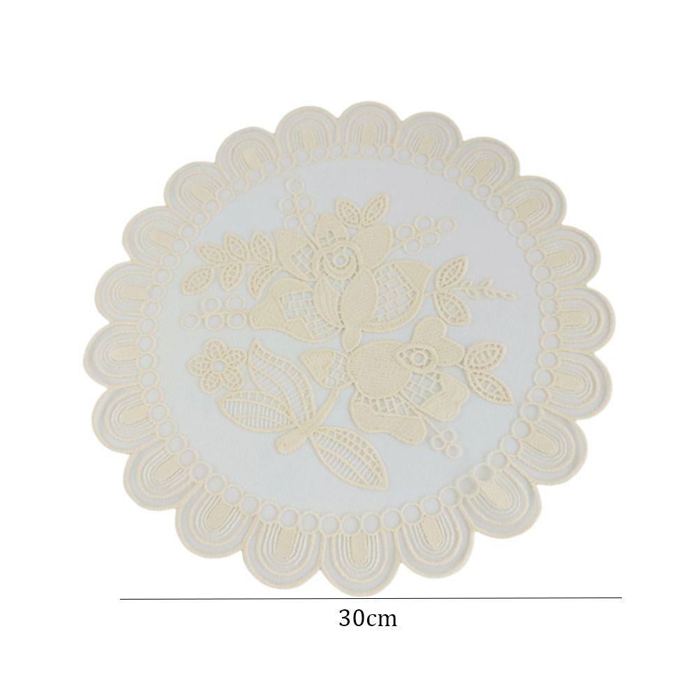 Салфетка Изоляция Обеденный Коврик Кухонные Принадлежности Скатерть Кружево Вышитая Подставка