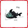 Roblox Pressure Eyefestation Plush Stuffed Toy 34Cm Luminous Multi Eyed Fish Soft Hugging Pillow For Game Fans Bedroom Decor