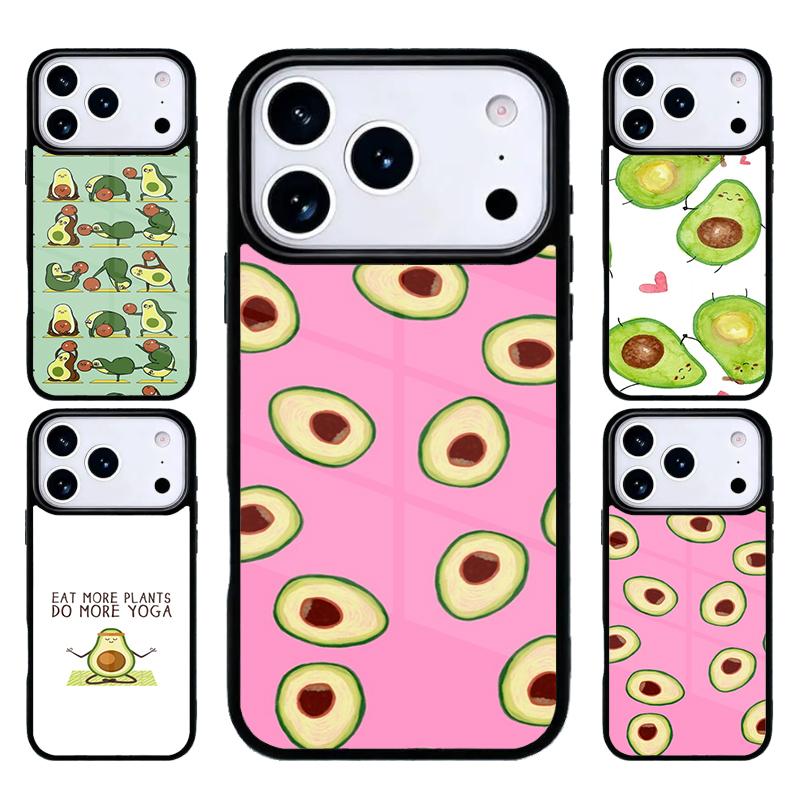Милый Чехол для Телефона с Фруктами Авокадо Для iPhone 17 Air 16 15 14 13 12 11 Pro Max Plus