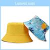 Double Fisherman Faced Hat Leaf Print Outdoor Cap Breathable Hats Fashion Gift