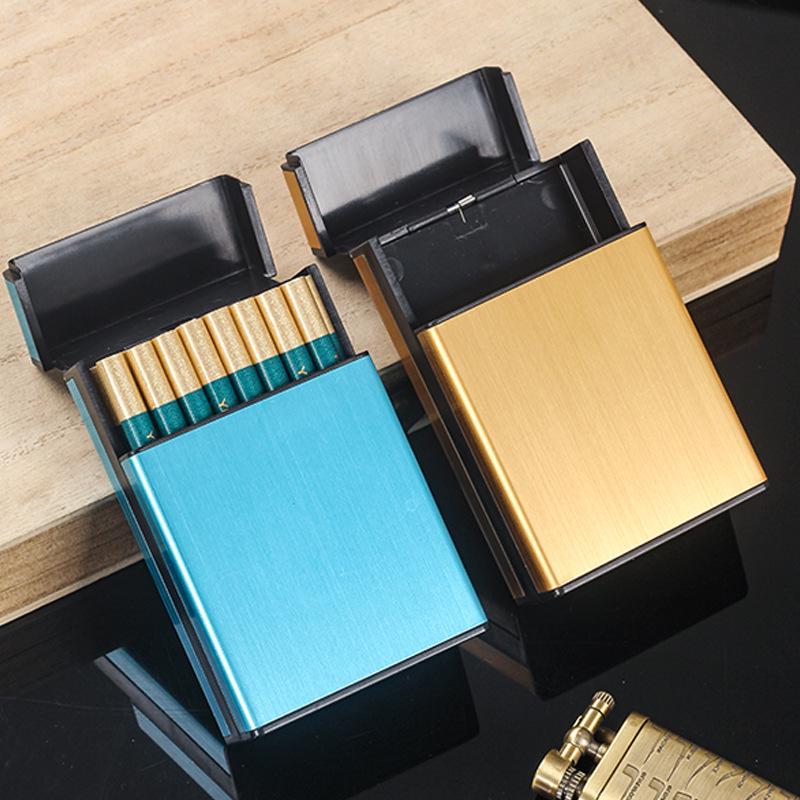 Flip-Top King-Size Cigarette Case, 32-Capacity, Moisture & Pressure-Proof, Portable & Automatic, Medium/Fine Size