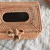 Коробка для салфеток, экологически чистый прямоугольный держатель для салфеток для лица большой емкости из ротанга для дома