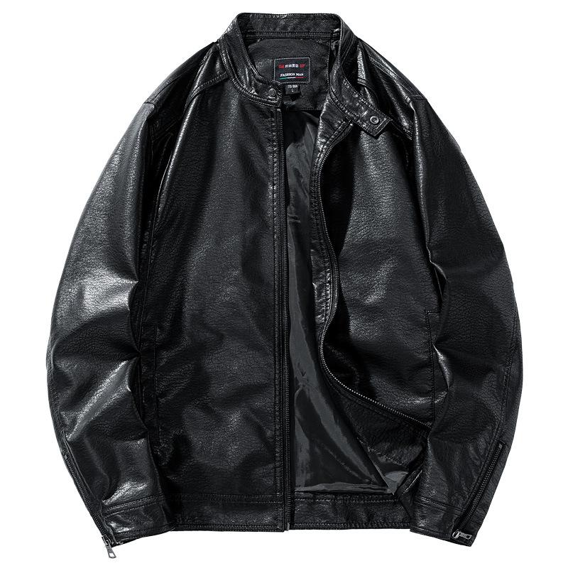 Locomotive Clothing Кожаная куртка Мужская куртка Осень и зима Новый тренд Простая флисовая термокожаная куртка для езды на мотоцикле