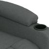 Electric Recliner Chair Dark Grey Fabric